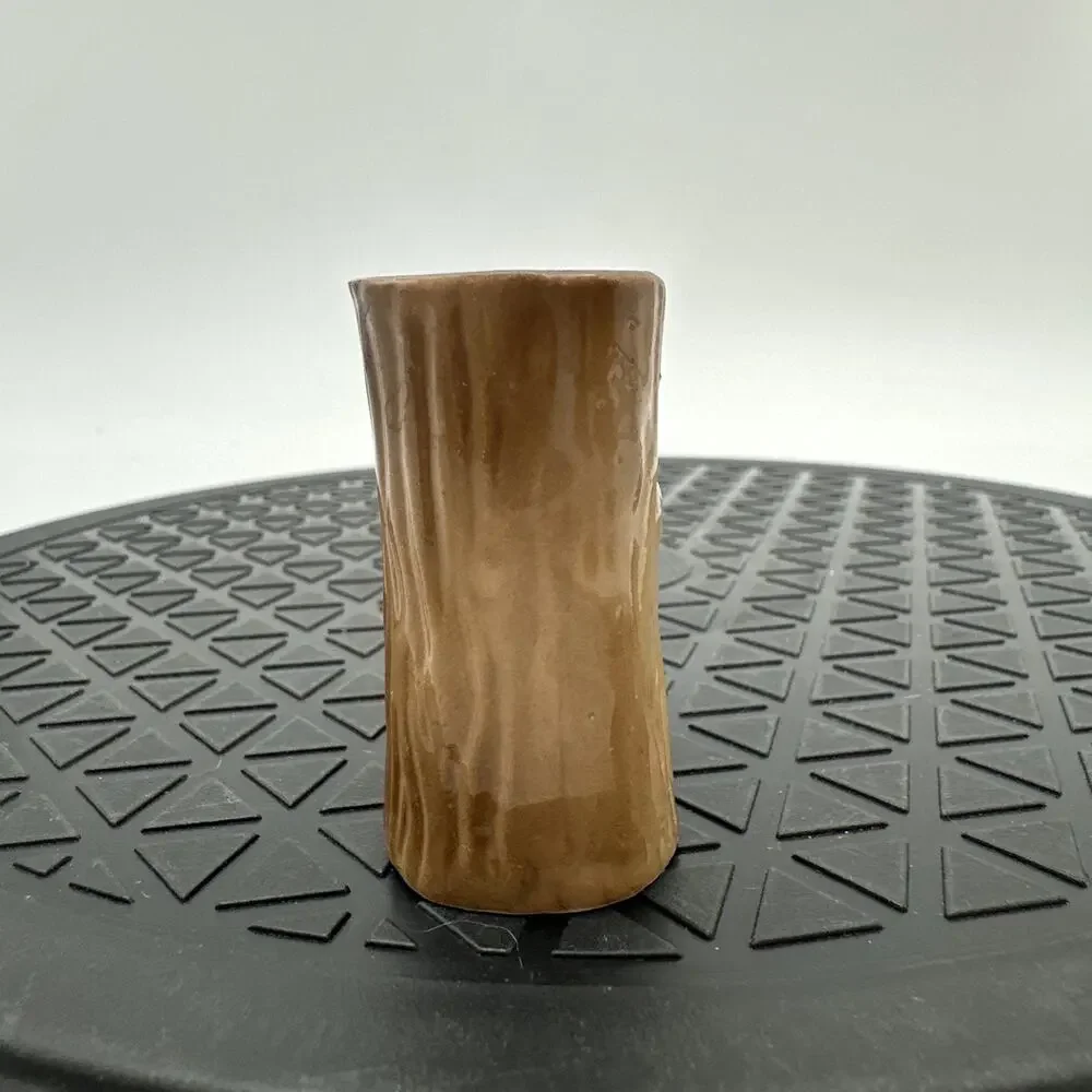 Vintage Siamese Cat On Tree Trunk Toothpick Holder